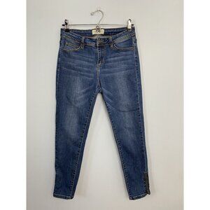 Hammer Jeans Juniors Size 9 Ankle Zip Skinny Jeans Medium Wash Stretchy Mid Rise
